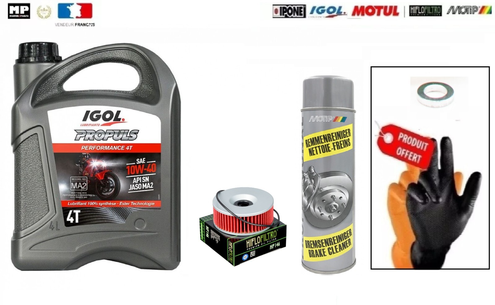 Kit Vidange IGOL Propuls PE pour Moto YAMAHA XS 750 (1977-1982)