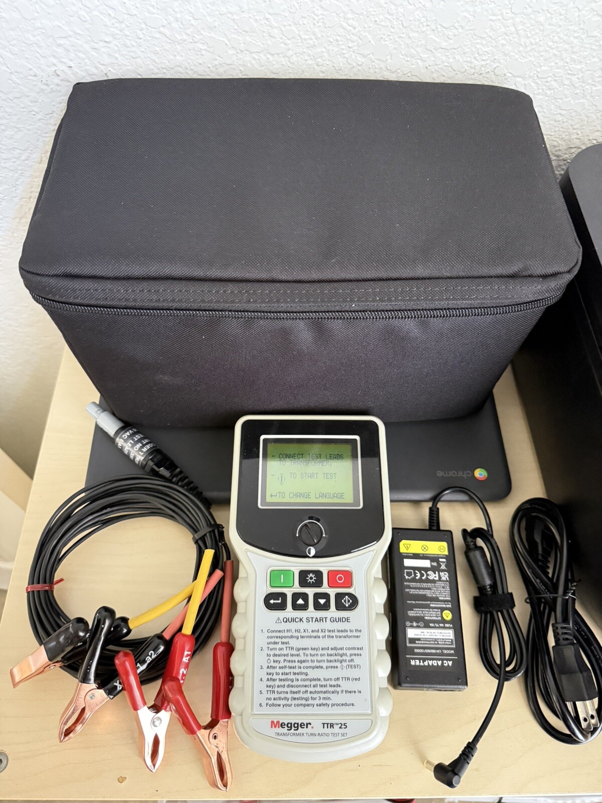 MEGGER TTR-25 SINGLE & THREE PHASE TRANSFORMER TURN-RATIO TEST/ FREE SHIPPING