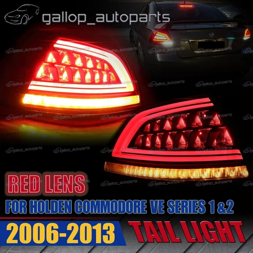 Red Upgrade Sequentia LED Tail Light fit Holden Commodore VE 1&2 Sedan 2006-2013
