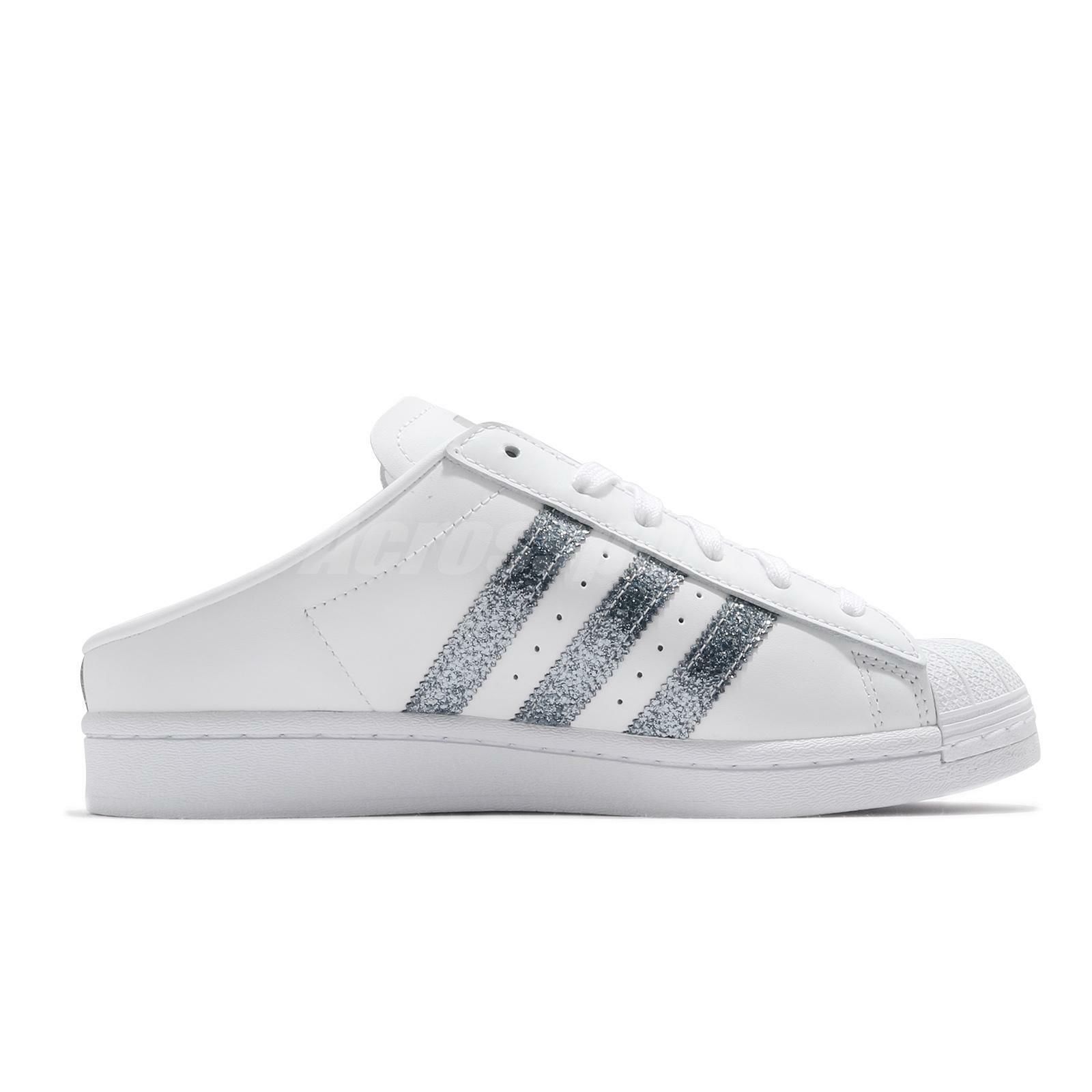現貨iShoes正品Adidas Superstar Mule 女鞋白銀懶人鞋穿搭拖鞋鞋子FZ2260 | 露天拍賣