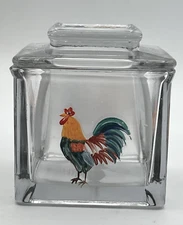 Glass Butter Keeper Without Refrigeration Rooster RPI Item #1094 Granny Core