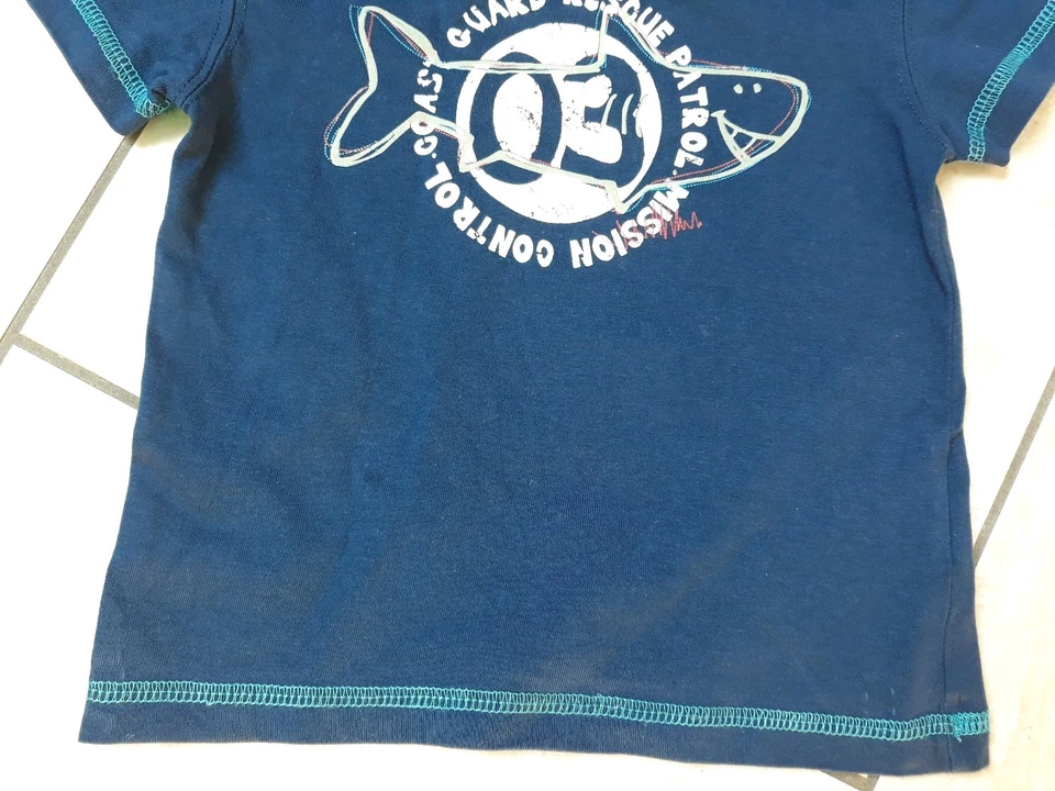 IMPIDIMPI T - Shirt Gr. 74 / 80 blau Glow in the dark leuchtend -NUR 1xGETRAGEN! - Bild 3 von 4