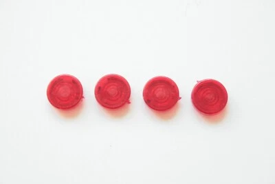 KCR Red Rear Light Lenses For Wedico 1/16 & Tamiya 1/14 Trucks - WS005R
