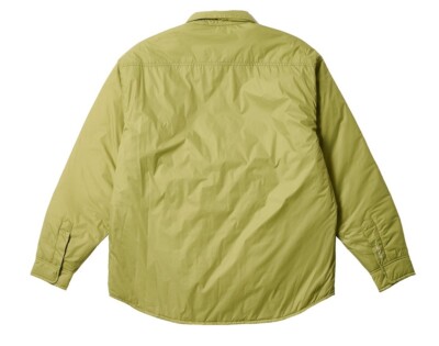 PALACE INSULATED PERTEX OVERSHIRT OLIVE LIGHT GREEN NYLON SHELL