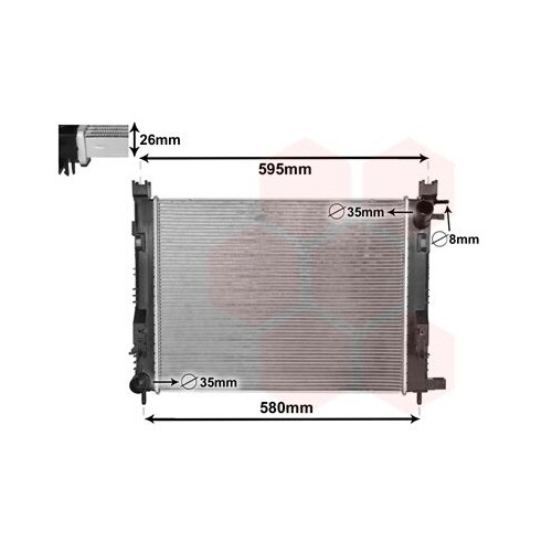 VAN WEZEL Kühler 37002338 - Motorkühlung Für Opel Vectra C & Saab 9-3