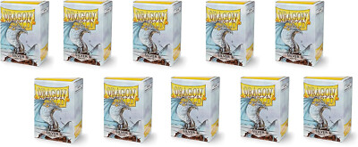 Dragon Shield Matte Silver Sleeves Display Case - Standard Size - 10 Packs - New