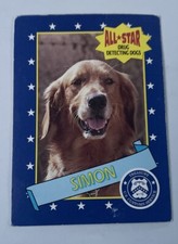 All-Star Drug Detecting Dogs Milk Bone Card Golden Retriever Simon #1 Of 24