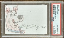 Scooby Doo Original Color Drawing Sketch Signed & Drawn By Bob Singer PSA DNA