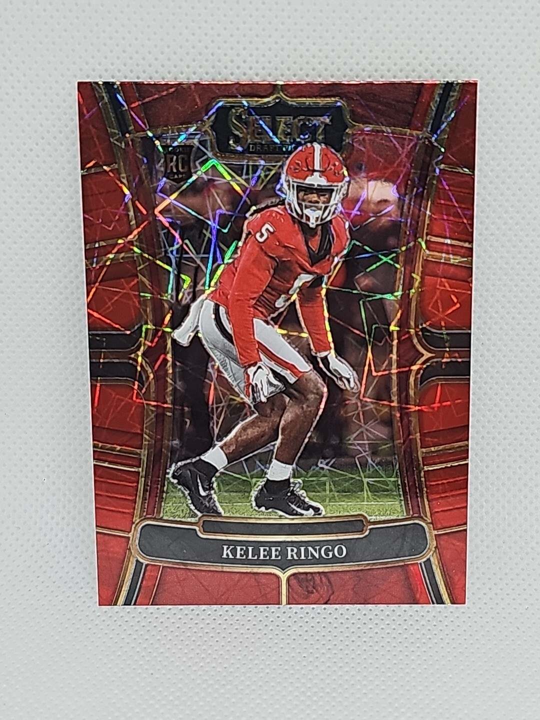 2023 Select Draft Picks - Kelee Ringo #25 Red Lazer Prizm ~ Georgia ...