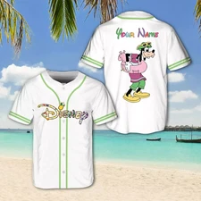 Personalized Goofy Dog Hello Summer Beach 3D Baseball Jersey Shirt Best Price