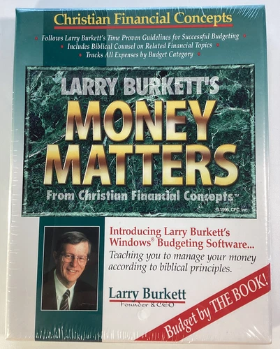 Larry Burkett’s Money Matters Software Vintage 1996 NOS Sealed CD-ROM VHTF Rare
