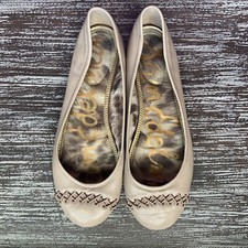 Sam Edelman Felicity Pink CrossStitch Ballet Flats