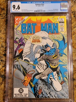 洋書 Batman #353 CGC 9.6 Joker Cover 1982 D.C. Comics Batman 353 CGC 9.6. Joker Dynamite Cover Masters