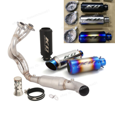 For Kawasaki Ninja 650 Z650 2023-2025 Whole System Exhaust Tips Header Link Pipe