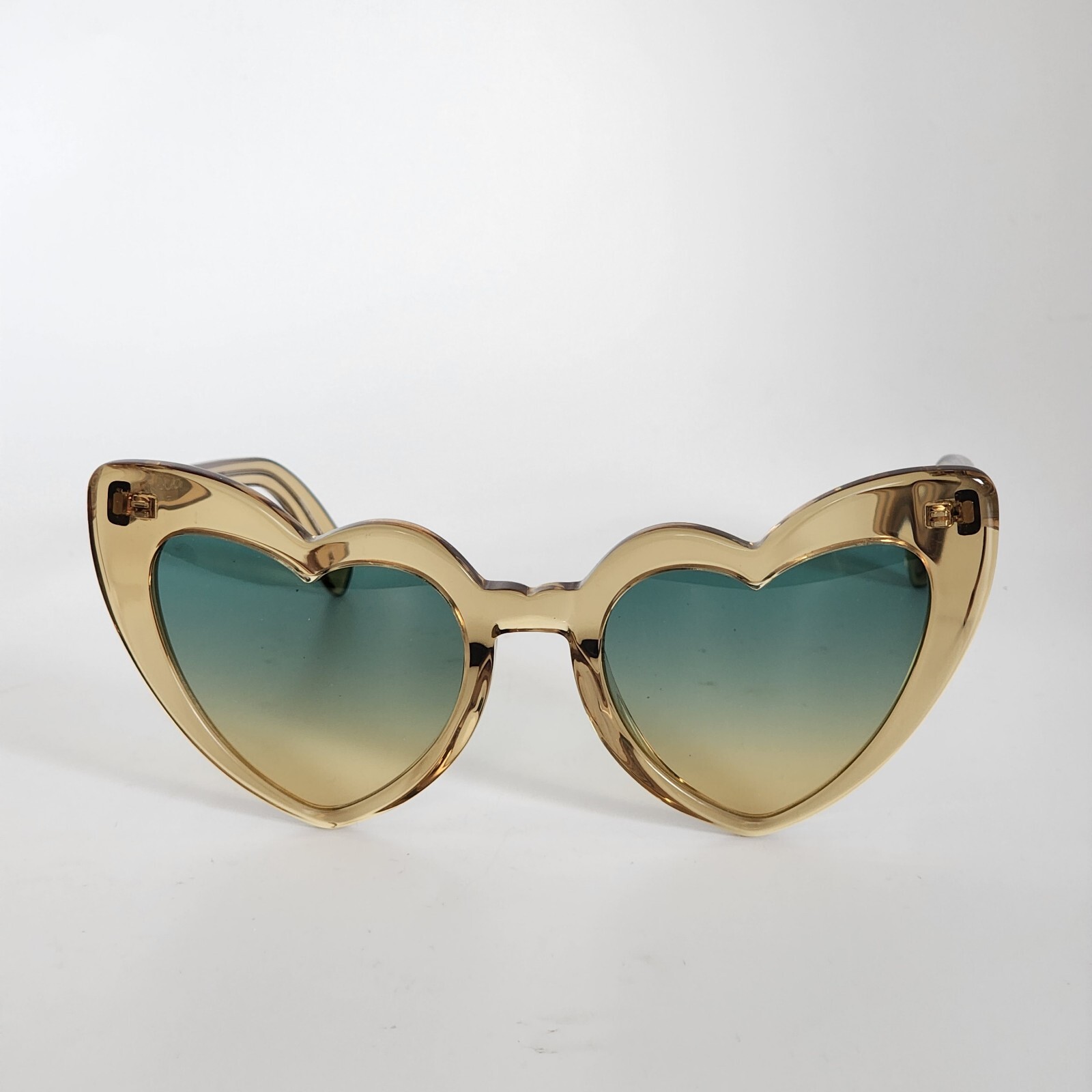 SAINT LAURENT LOULOU YSL SL181 007 Occhiali da sole cuore giallo verde sfumato