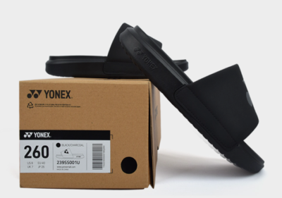 Yonex 23FW Slippers Unisex Badminton Sports Shoes Tennis Black NWT