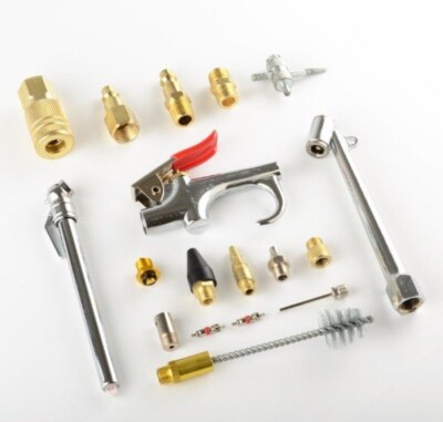 18 Pcs Air Accessory Kit Air Compressor Tools & Fittings Starter Kit ...