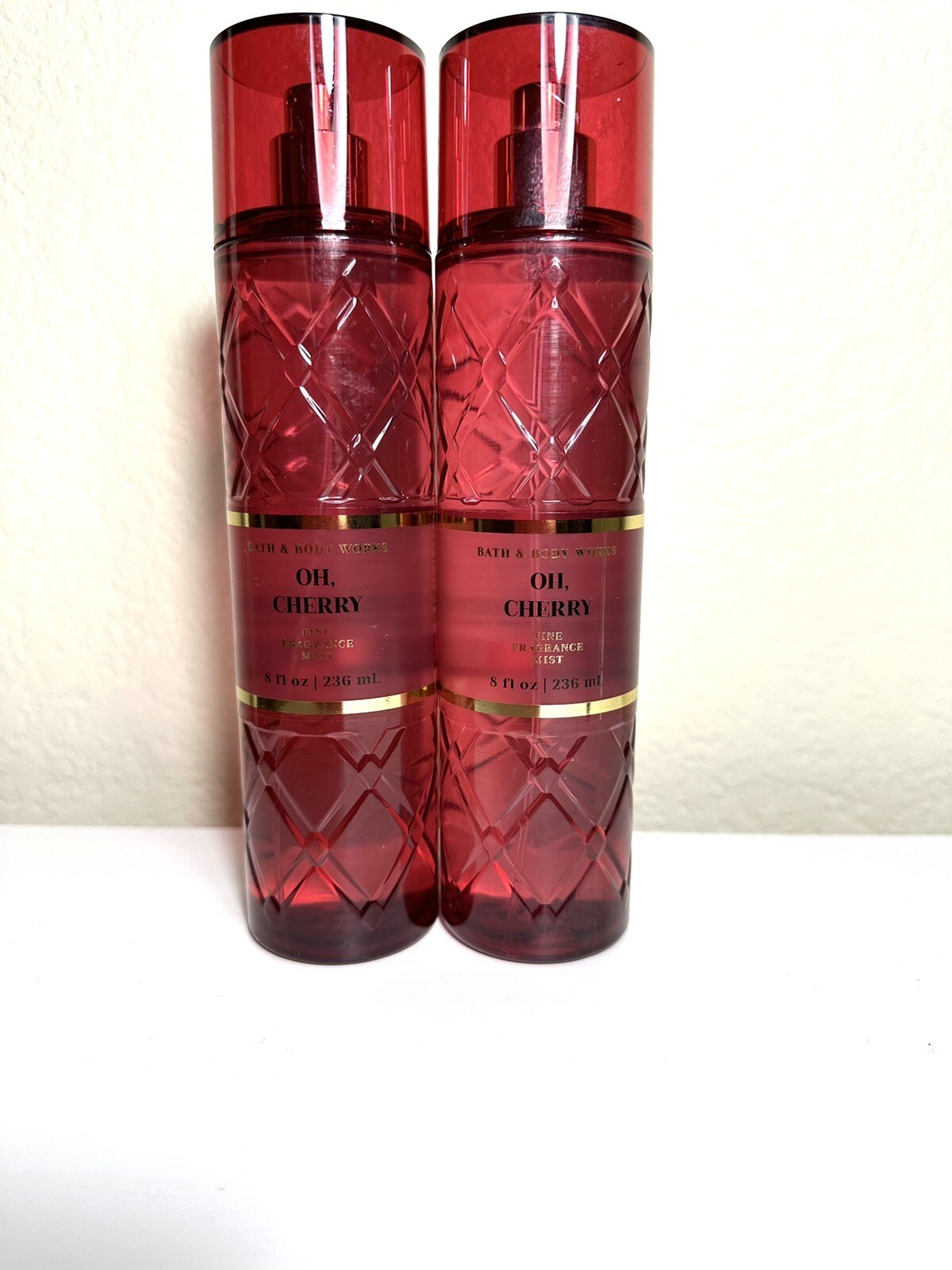 2-Pack Bath & Body Works OH, CHERRY Fine Fragrance Mist Spray 8 fl.oz ...