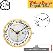 Genuine ETA E64.111 Swiss Made Quartz Movement, (Multiple Variation) - NEW!
