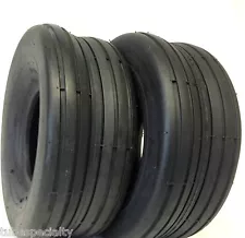 TWO 15X6.00-6, 15-6.00x6  SMOOTH RIB TREAD LAWN MOWER 4 P.R. Tires  