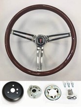 1967 1968 Grand Prix Gto Firebird Mahogany Wood Steering Wheel High Gloss 15