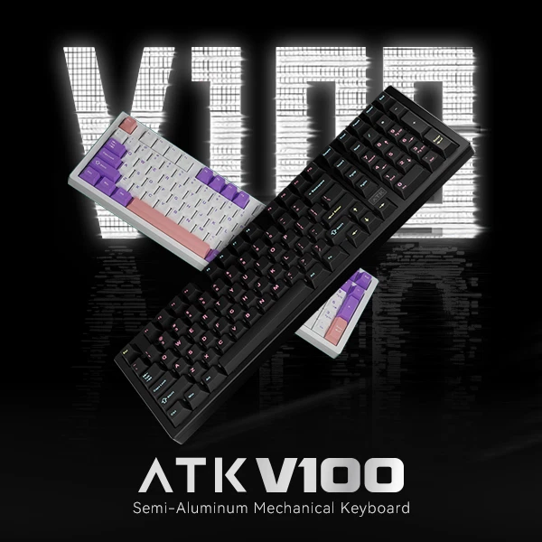 ATK V100 Pro Wireless Mechanical Keyboard – Tri-Mode Dream Whimsy Switch RGB - Image 2 of 4