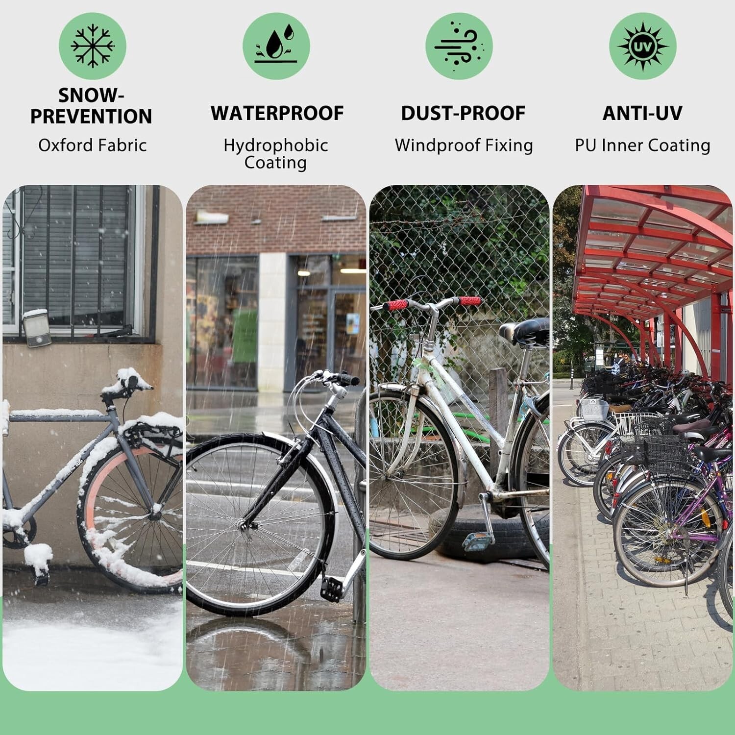 Bike Cover Waterproof Outdoor Storage for 1 Bike up to 29" with Storage Bag