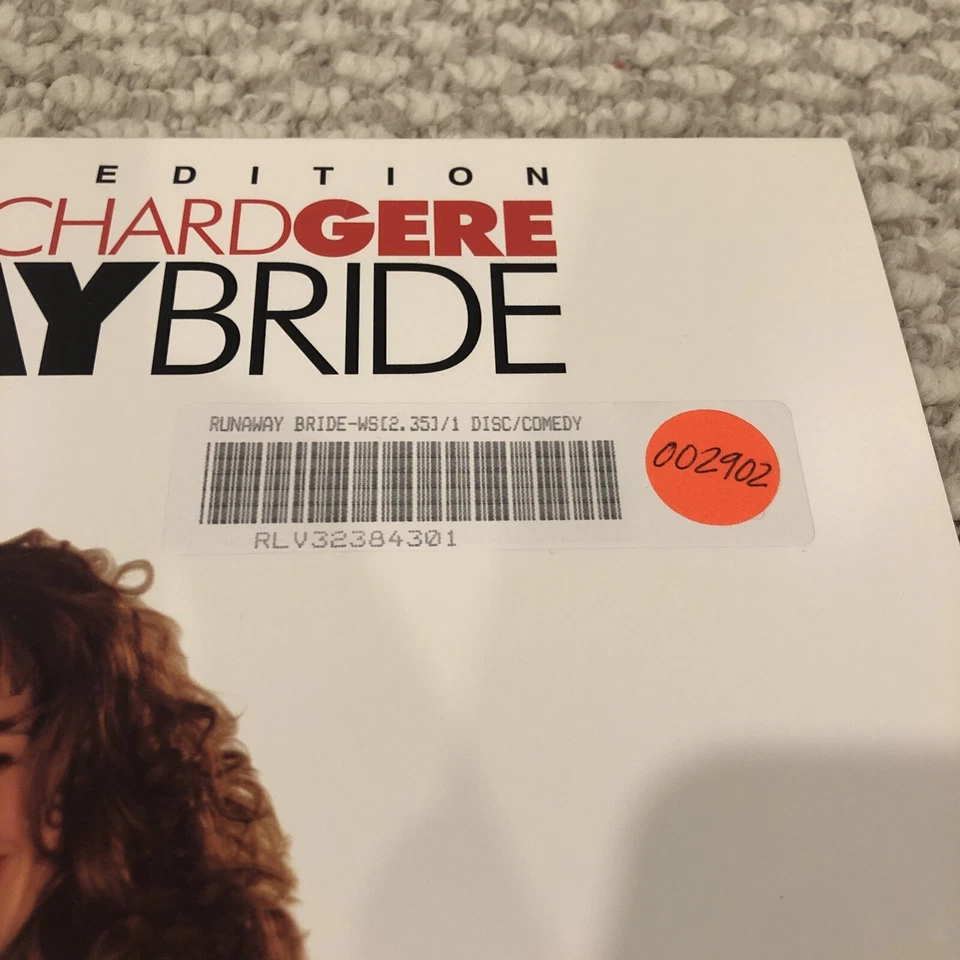 Runaway Bride Laserdisc LD 2000 Widescreen Late Release Julia Roberts Laser Disc - Image 4 of 4