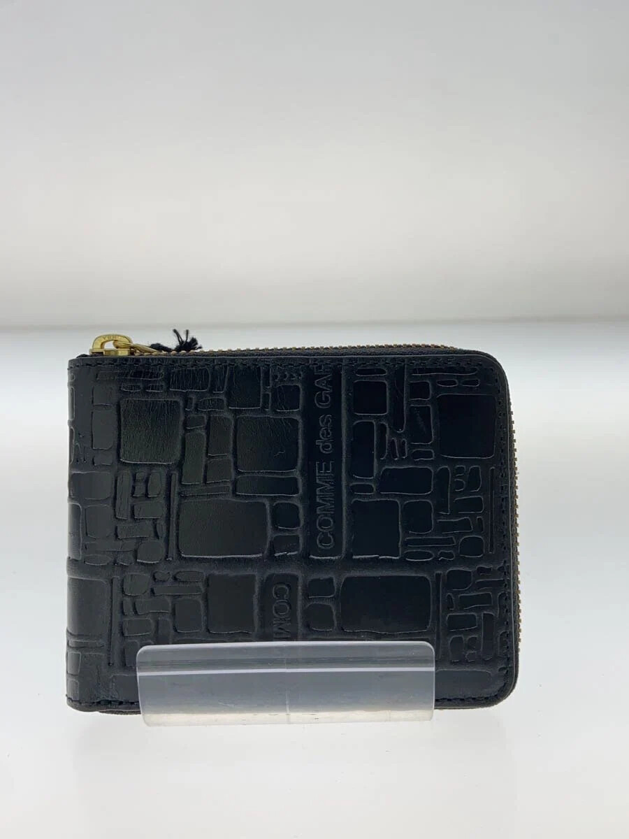 COMME des GARCONS Bifold Leather Wallet Black Men's