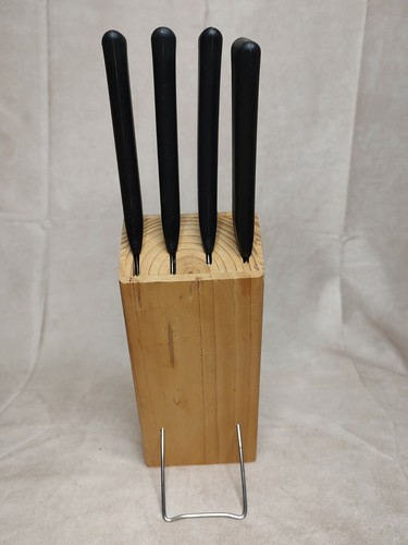 Ikea 5 Piece Kitchen Knife Set, 4 Knives And Wooden Block - Picture 4 of 7