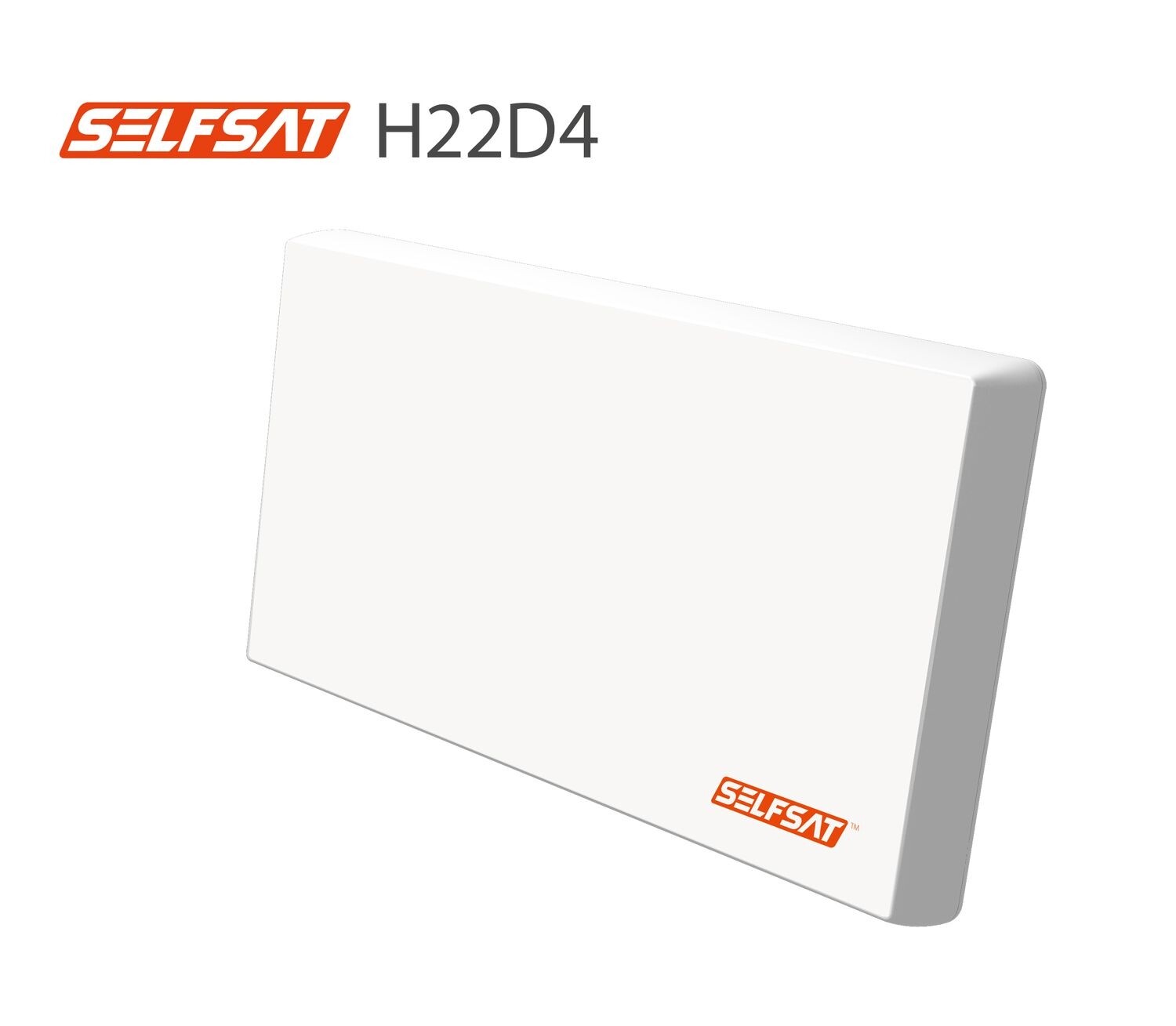 Selfsat H22d4 Flachantenne Mit Austauschbaren Quad Lnb