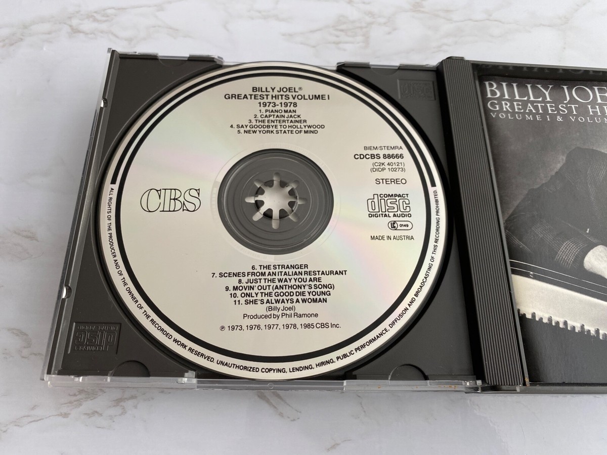 Billy Joel Greatest Hits Vol. 1 & Vol. 2 2 CD DADC PRESS AUSTRIA