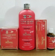 Pr. Francoise Bedon ROYAL Lightening Lotion, Soap, Serum, Cream 4pc Combo Set 