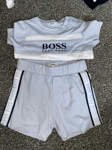 baby hugo boss shorts and shirt