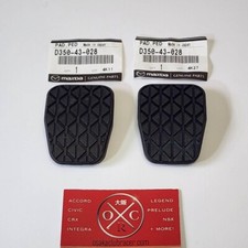 Genuine OEM 2006-2015 Mazda MX-5 Miata Clutch & Brake Pedal Pad SET D350-43-028