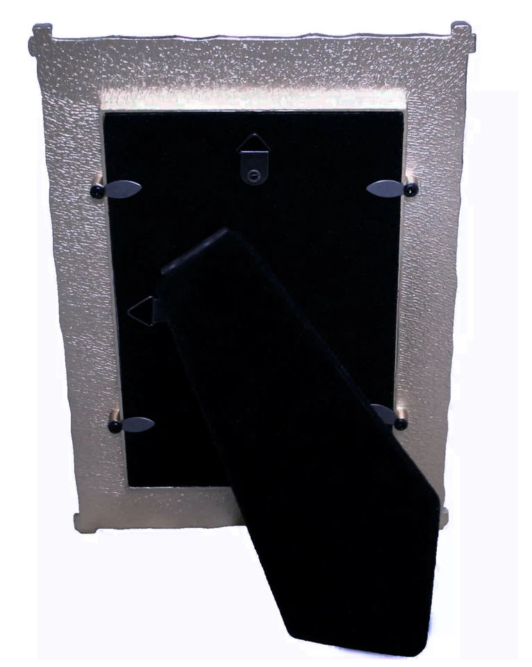 Marco TOZAI Brynn Plateado Bambú Bordeado Taupe Esmalte 4x6 Foto 2 de 4