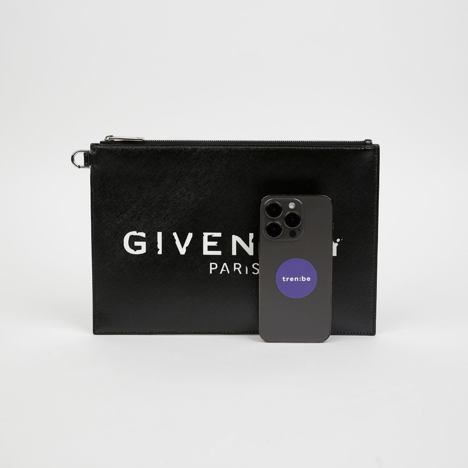 Givenchy Logo Print Clutch 151945760 thumbnail 8