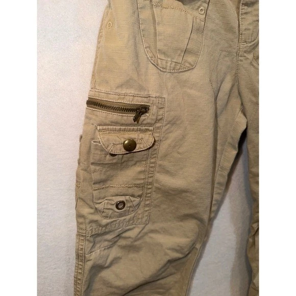 Polo Ralph Lauren Kids Tan Cargo Pants Size 8 Casual Outdoor Adven Y2K Vinage - Image 2 of 4