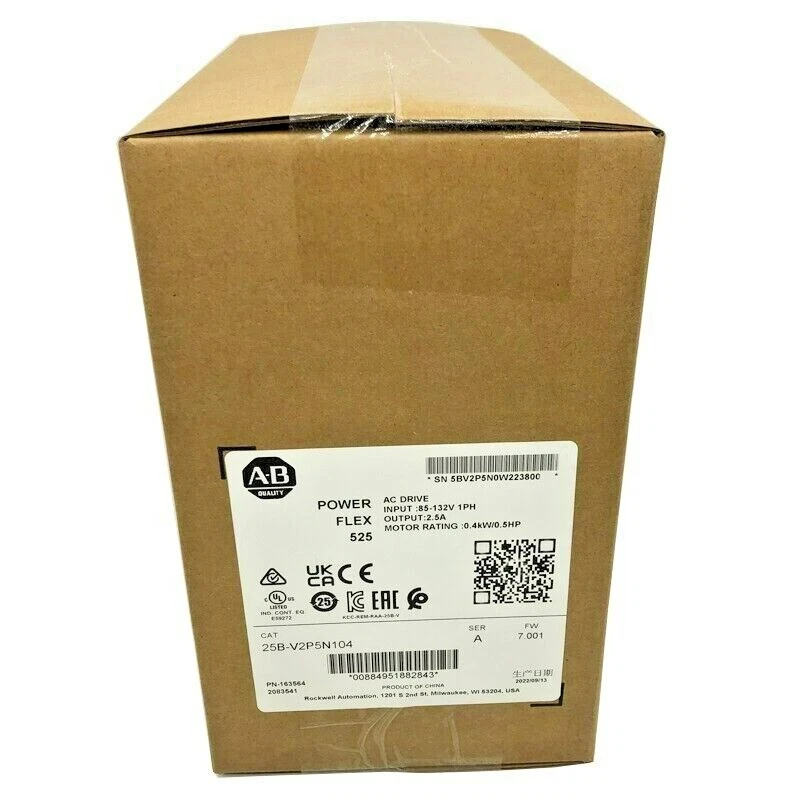 Новый AB 25B-V2P5N104 Powerflex 525 0,4 кВт 0,5 лс переменного тока привода 25BV2P5N104 США бесплатный налог - Изображение 3 из 4