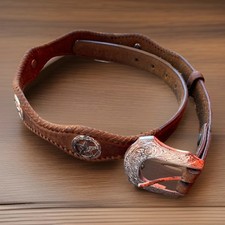 Circle Y Western Belt Yoakum Conchos Size 30 Buckle Scuffed A Little See Pics
