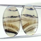 21.30Cts Natural Montana Agate Pair Oval Cabochon Loose Gemstone