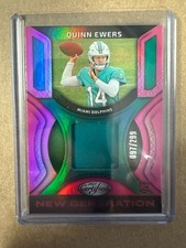 2025 Panini Certified - New Generation Jerseys Mirror Quinn Ewers #NGJ-QES Pink