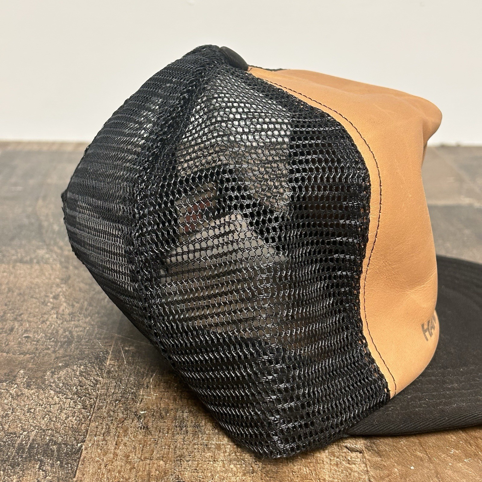 Mac Tools Leather Front Mesh SnapBack Trucker Hat… - image 12