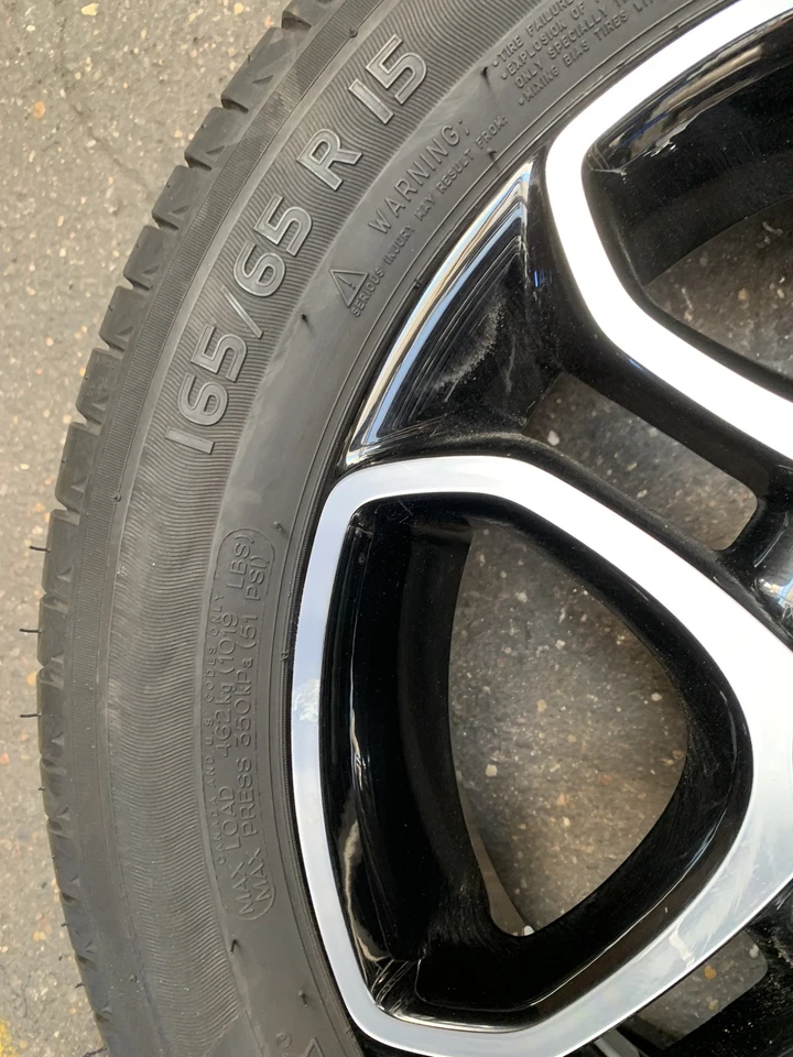 4 Orig SMART Sommerräder 165/65 R15 81T Fortwo Forfour W453 C453 A4534018500 336 - Bild 4 von 4