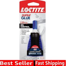Super Glue Ultra Gel Control, Clear, 0.14 fl oz Bottle, 1 Pack - Superglue fo...