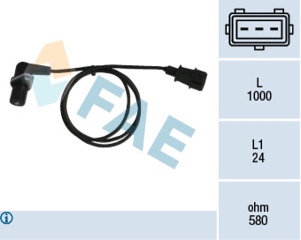 Kurbelwellensensor Impulsgeber FAE 79045 FüR C100 Captiva Chevrolet L07 C140 U99-image