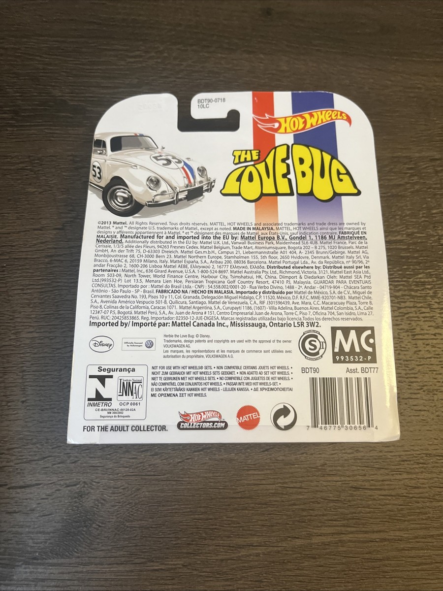 Hot Wheels Retro Entertainment Herbie The Love Bug Volkswagen