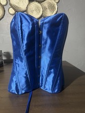 Unbranded Satin Blue Corset For Woman size L