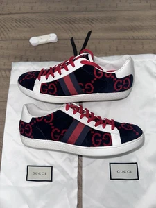 Baskets Gucci Ace en laine monogramme