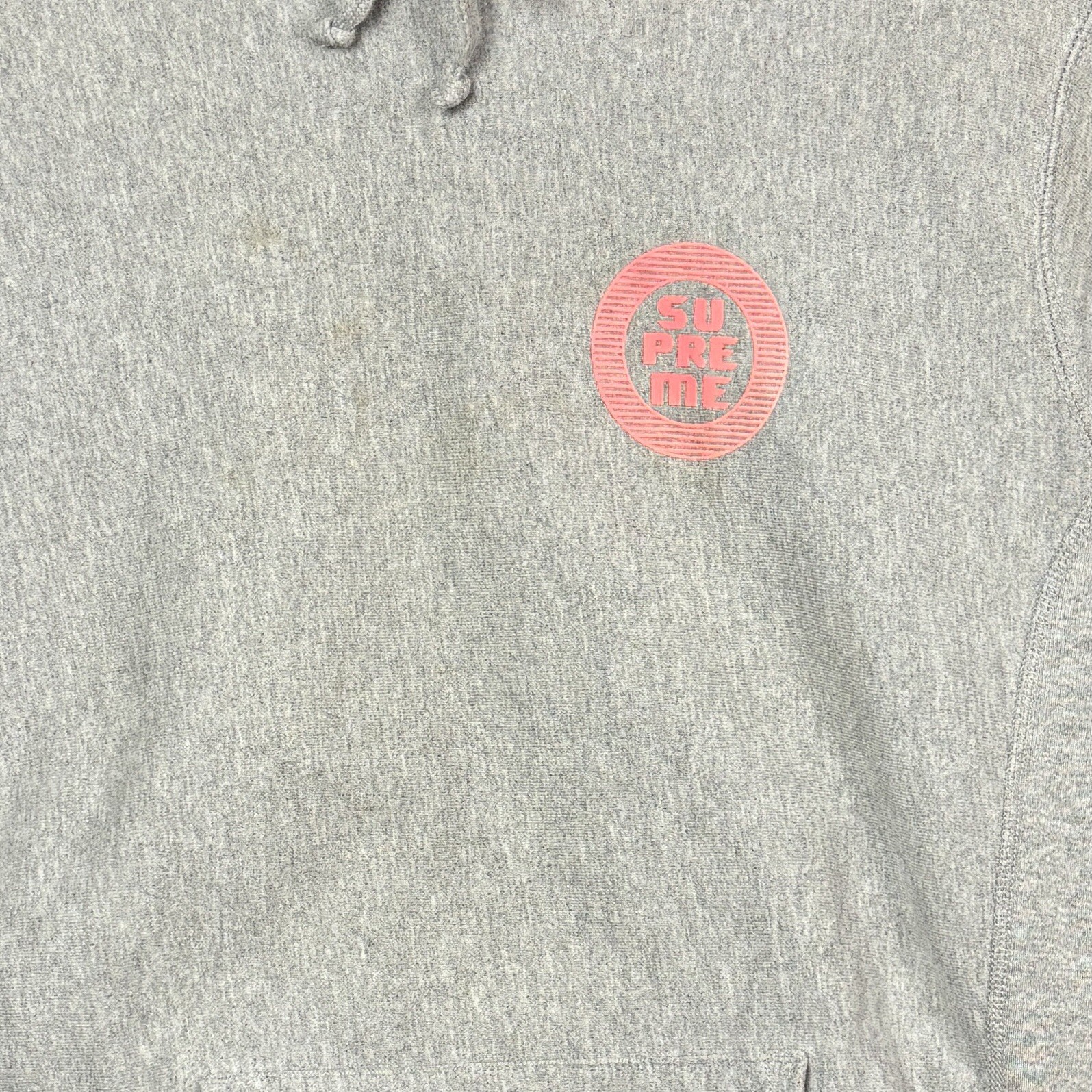 Supreme Gray Pullover Hoodie Pink Logo Made in Canada Men’s Medium thumbnail 20